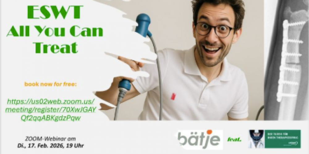 ESWT all you can treat – kompakt, praxisnah, auf den Punkt.