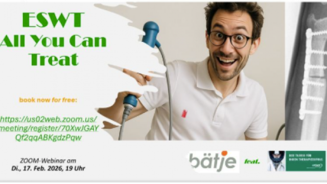 ESWT all you can treat – kompakt, praxisnah, auf den Punkt.